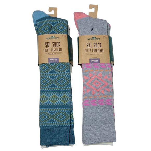 Northeast Outfitters Ski Socks Womens Size 5-10 Cushioned Snow Winter Outdoors - Picture 1 of 11